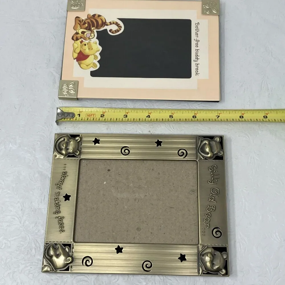 Disney Winnie the Pooh Silly Old Bear & Buddy Break Tigger 4x6 Photo Frame Lot